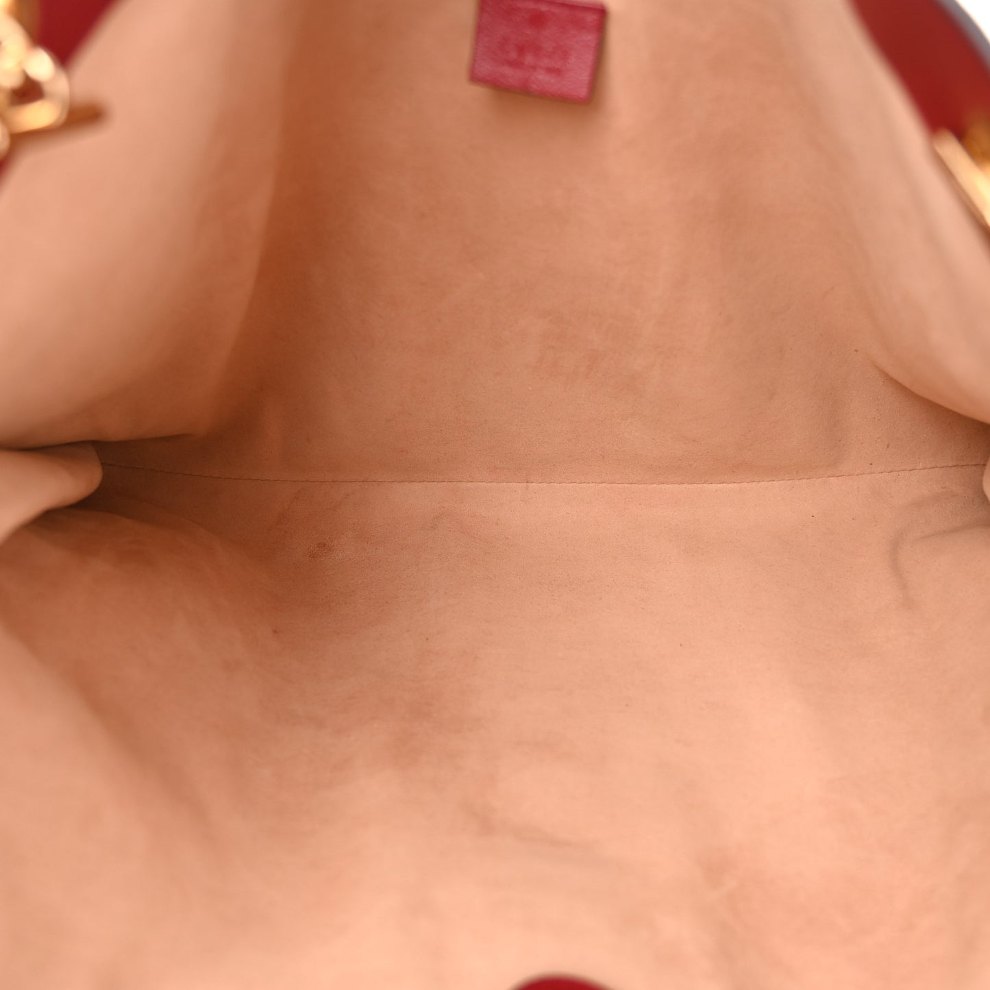 Calfskin Large Rajah Chain Tote Romantic Cherry