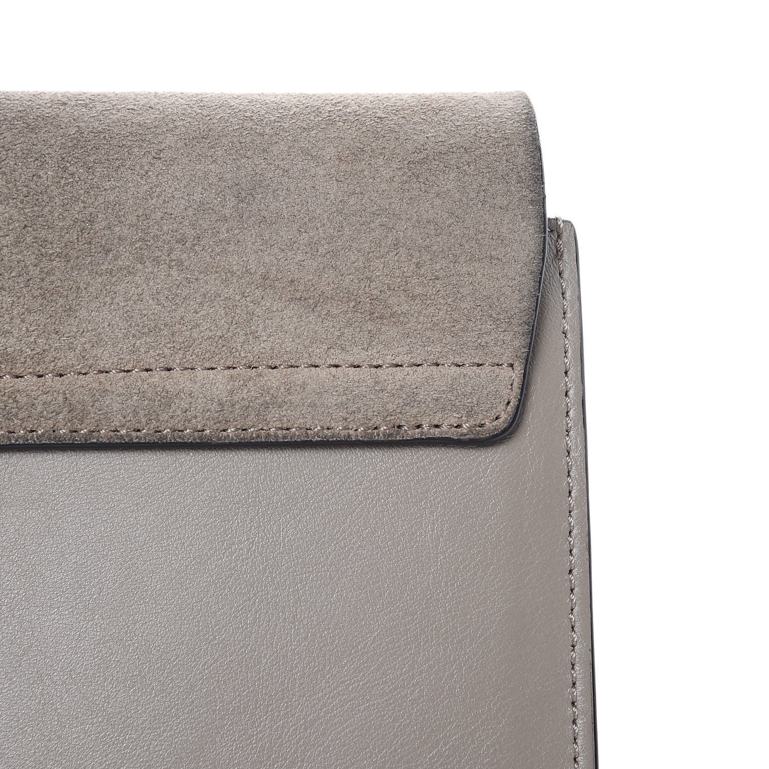 Chloe Suede Calfskin Faye Clutch Motty Grey 12 of 12