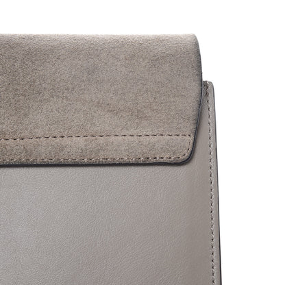 Chloe Suede Calfskin Faye Clutch Motty Grey 12 of 12