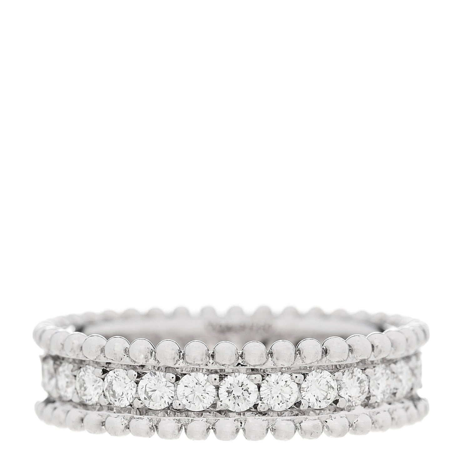 Van Cleef & Arpels Platinum Diamond Estelle Wedding Band 50 5.5 1 of 4