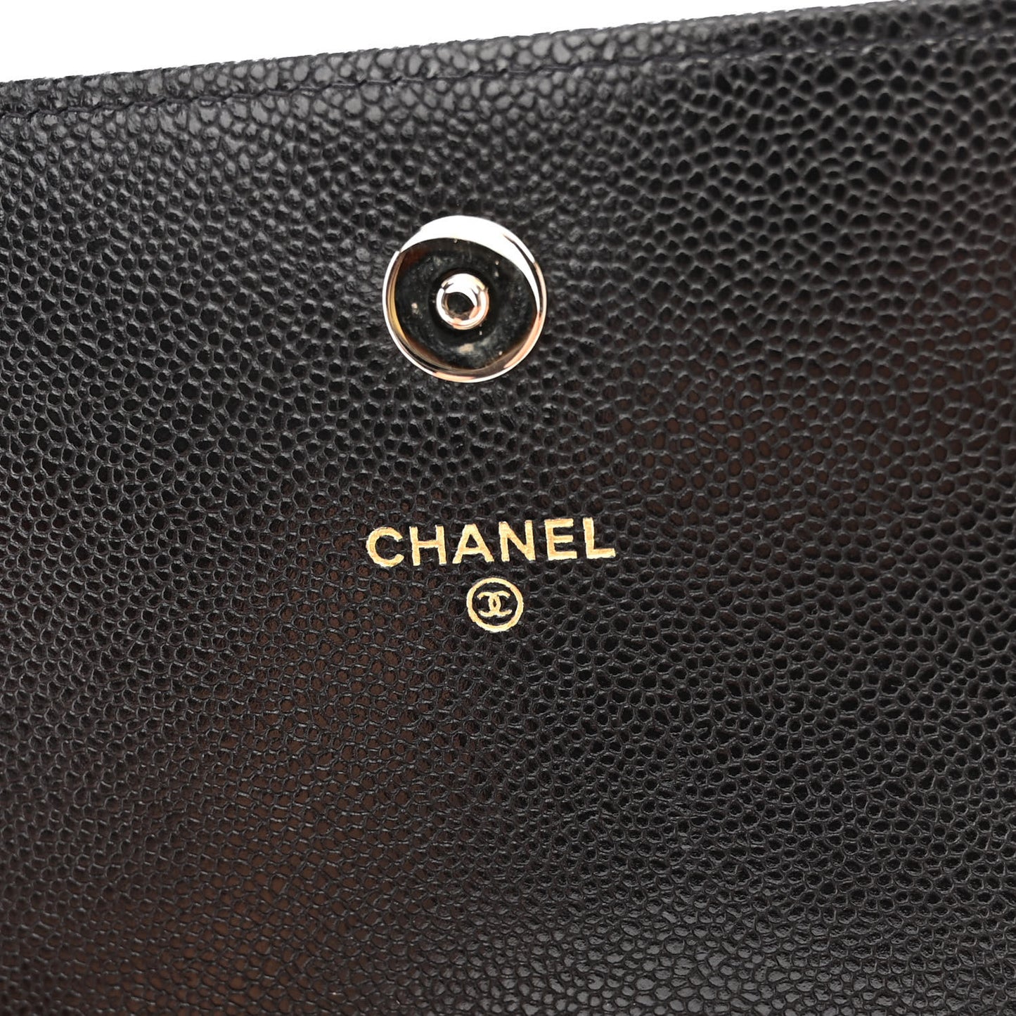 Caviar Quilted Boy Wallet On Chain WOC Black