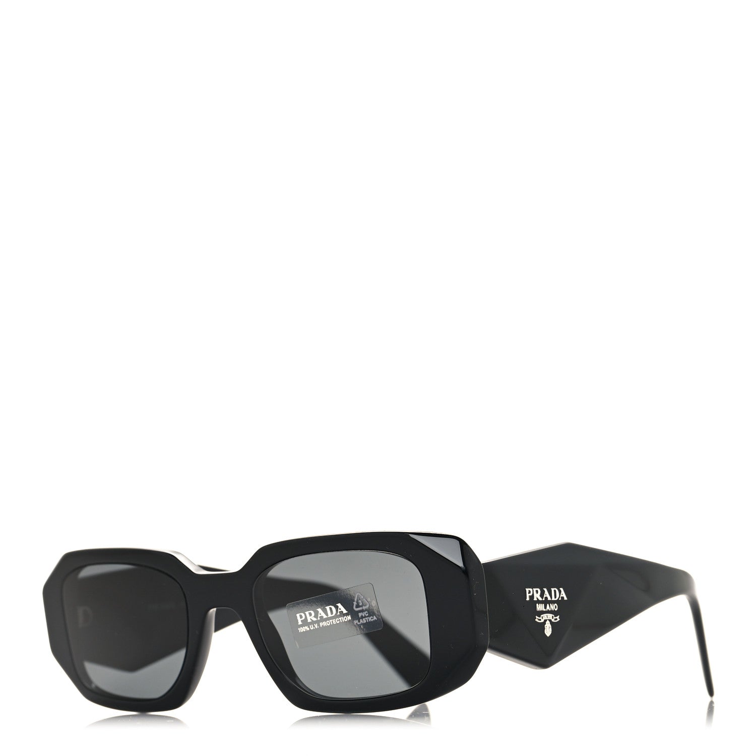 Prada Acetate Symbole Sunglasses SPR 17W Black 1 of 7