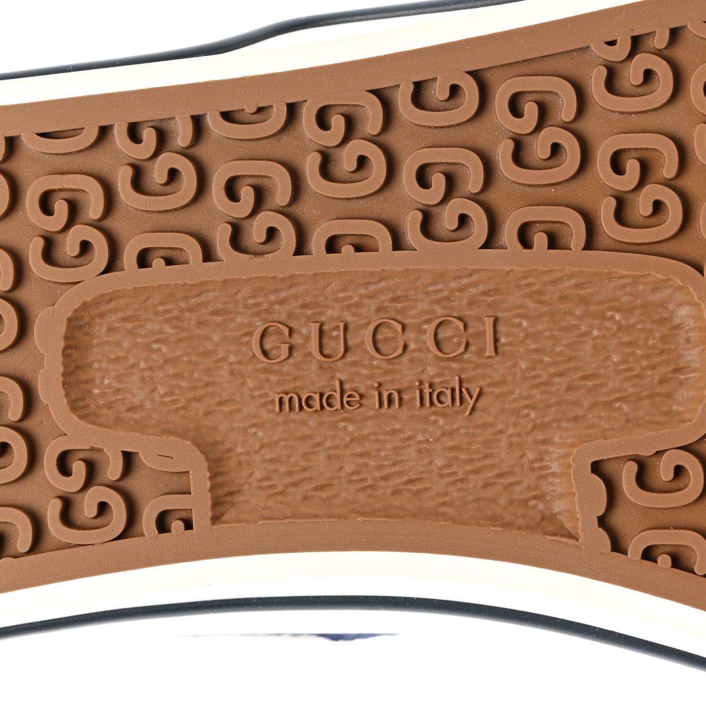 New Denim GG Monogram Web Womens 1977 Tennis High Top Sneakers 7.5 Blue Tea Mystic White