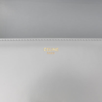 Celine Shiny Calfskin Teen Triomphe Pearl Blue 6 of 11
