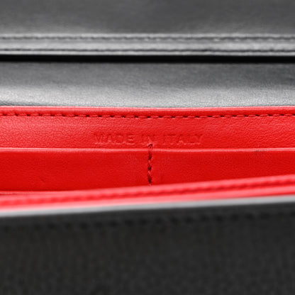 Christian Louboutin Grained Calfskin Spikes Loubinthesky Paloma Wallet On Chain Black Multimetal 7 of 11