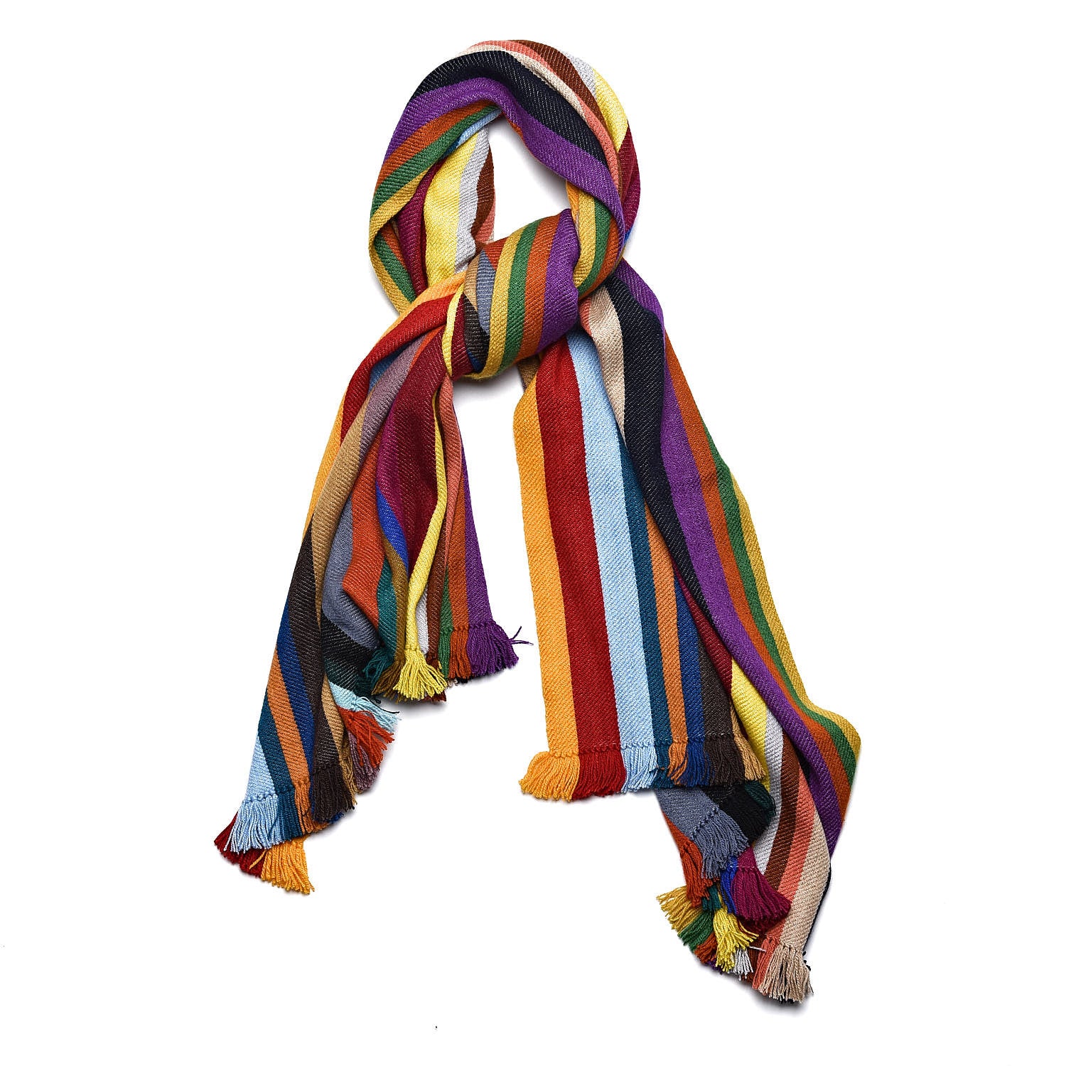 Hermes Cashmere Rainbow Stole Multicolor 1 of 5
