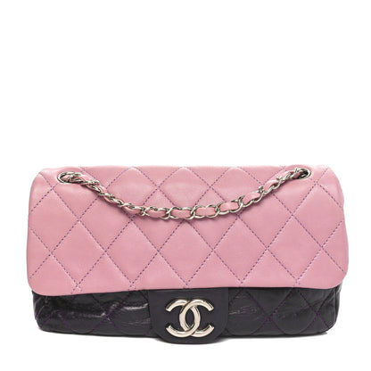 Chanel Lambskin Quilted Bi-Color Medium Single Flap Light Purple 1 of 10