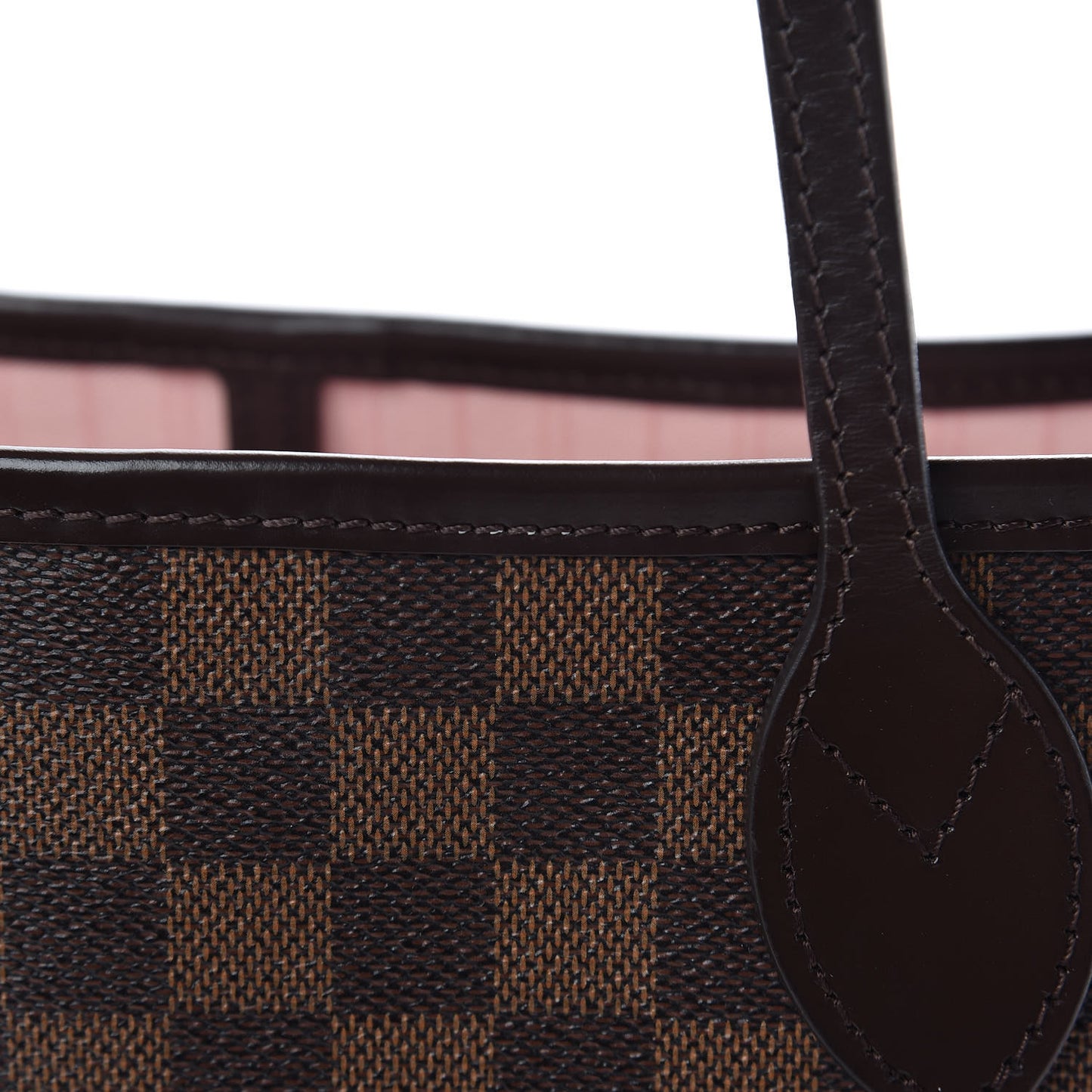 Damier Ebene Neo Neverfull MM Rose Ballerine