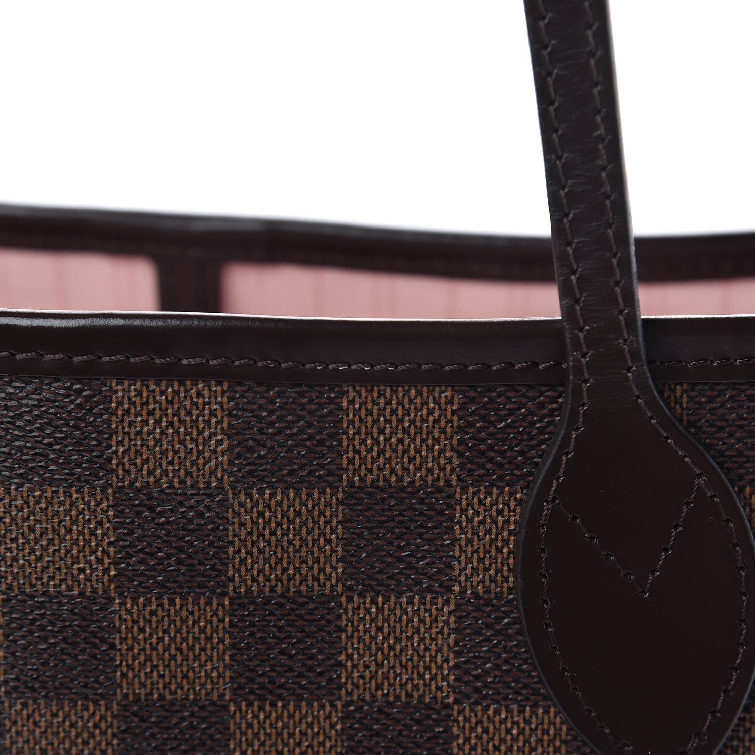 Louis Vuitton Damier Ebene Neo Neverfull MM Rose Ballerine 16 of 18