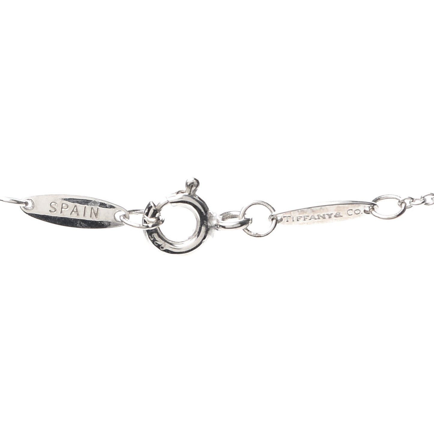 Sterling Silver Elsa Peretti Letter A Pendant Necklace