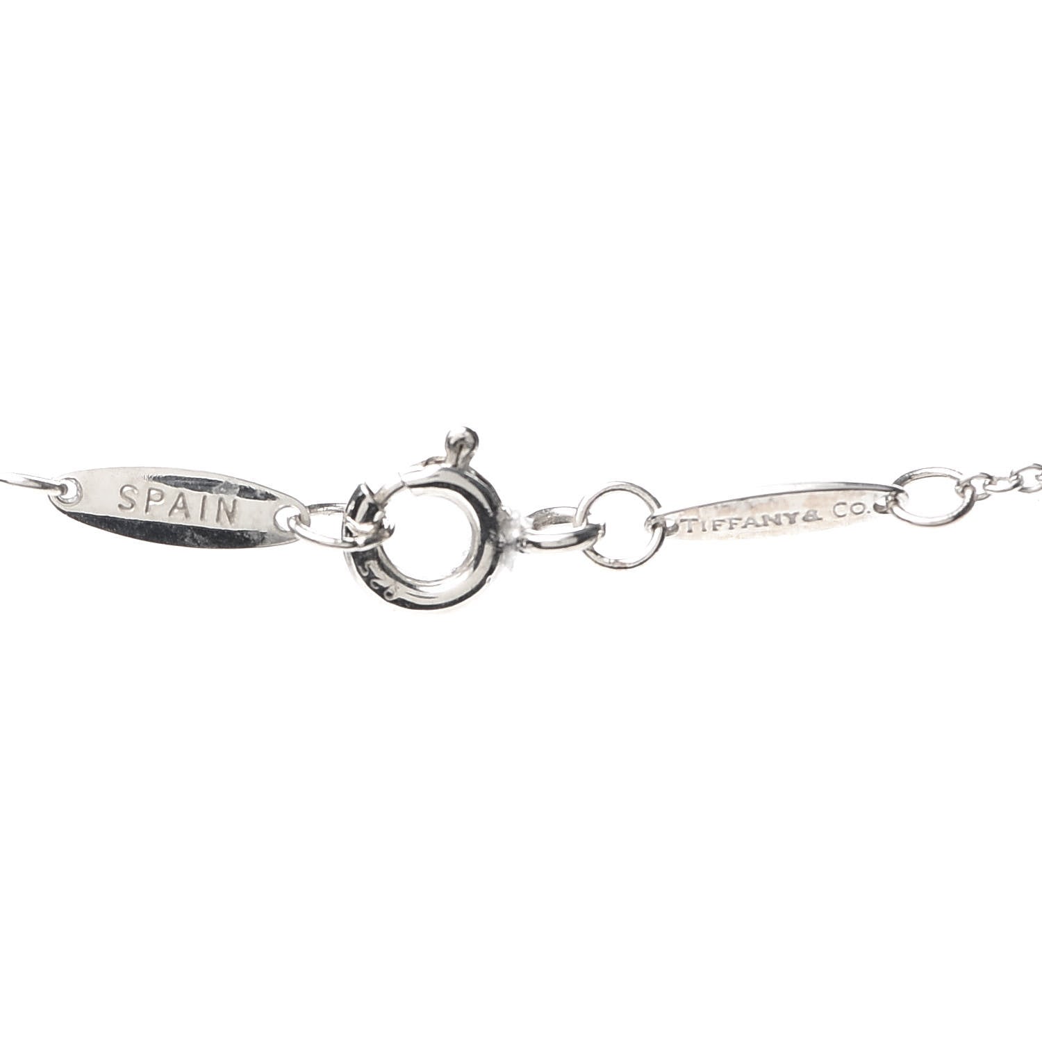 Tiffany Sterling Silver Elsa Peretti Letter A Pendant Necklace 4 of 6