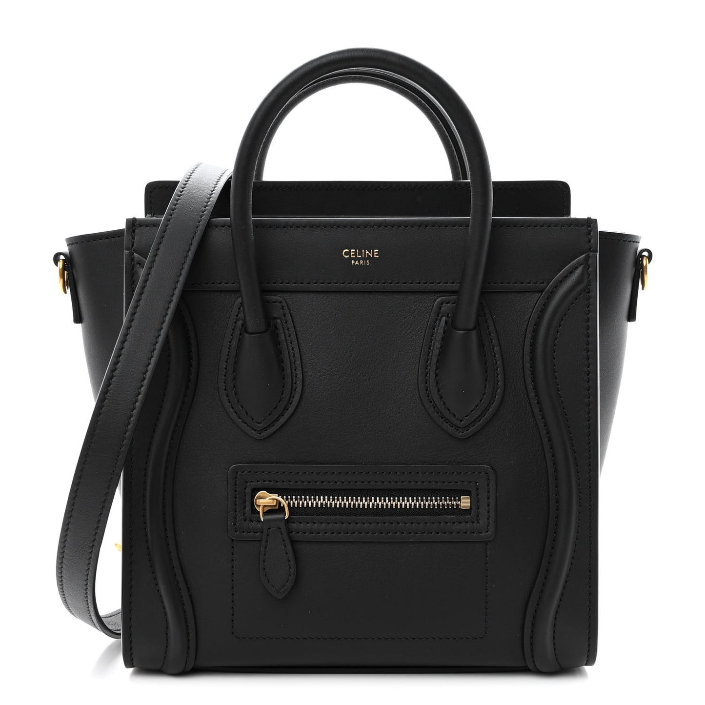 Smooth Calfskin Nano Luggage Black