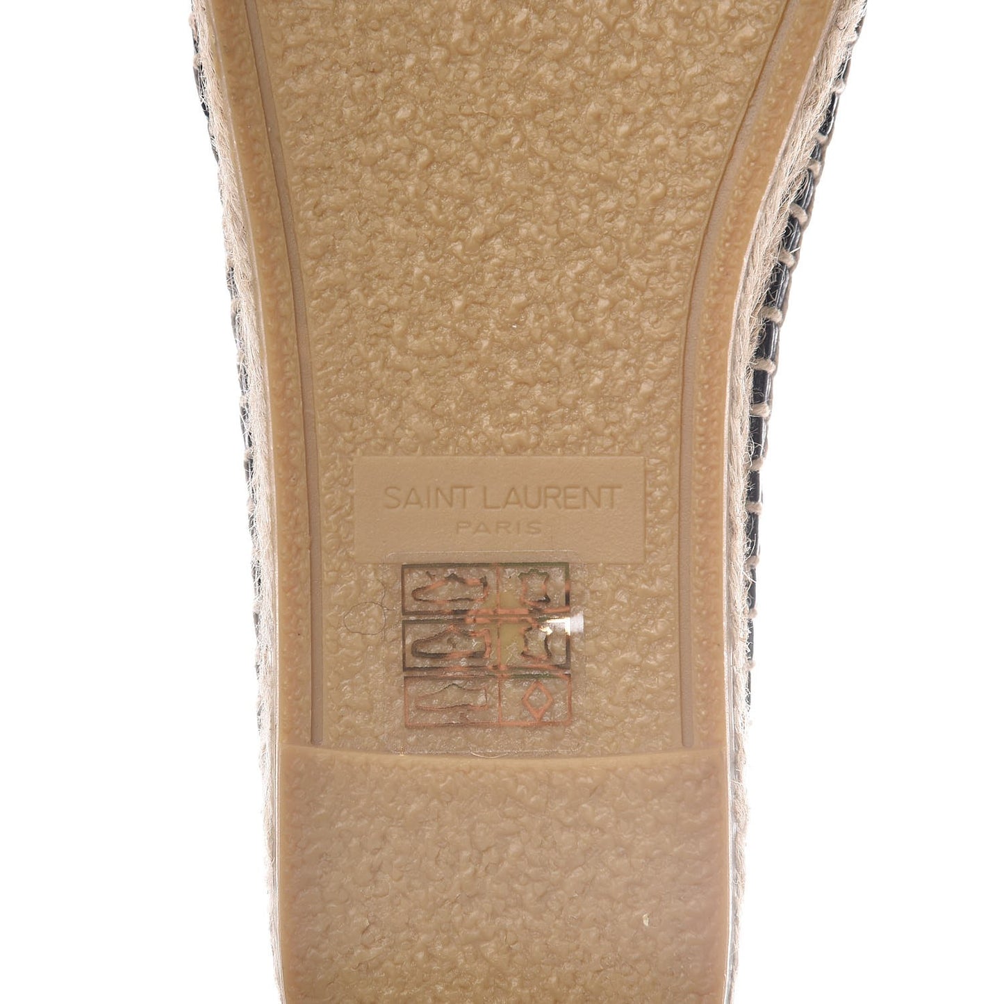 Lambskin Monogram Espadrilles 34 Navy