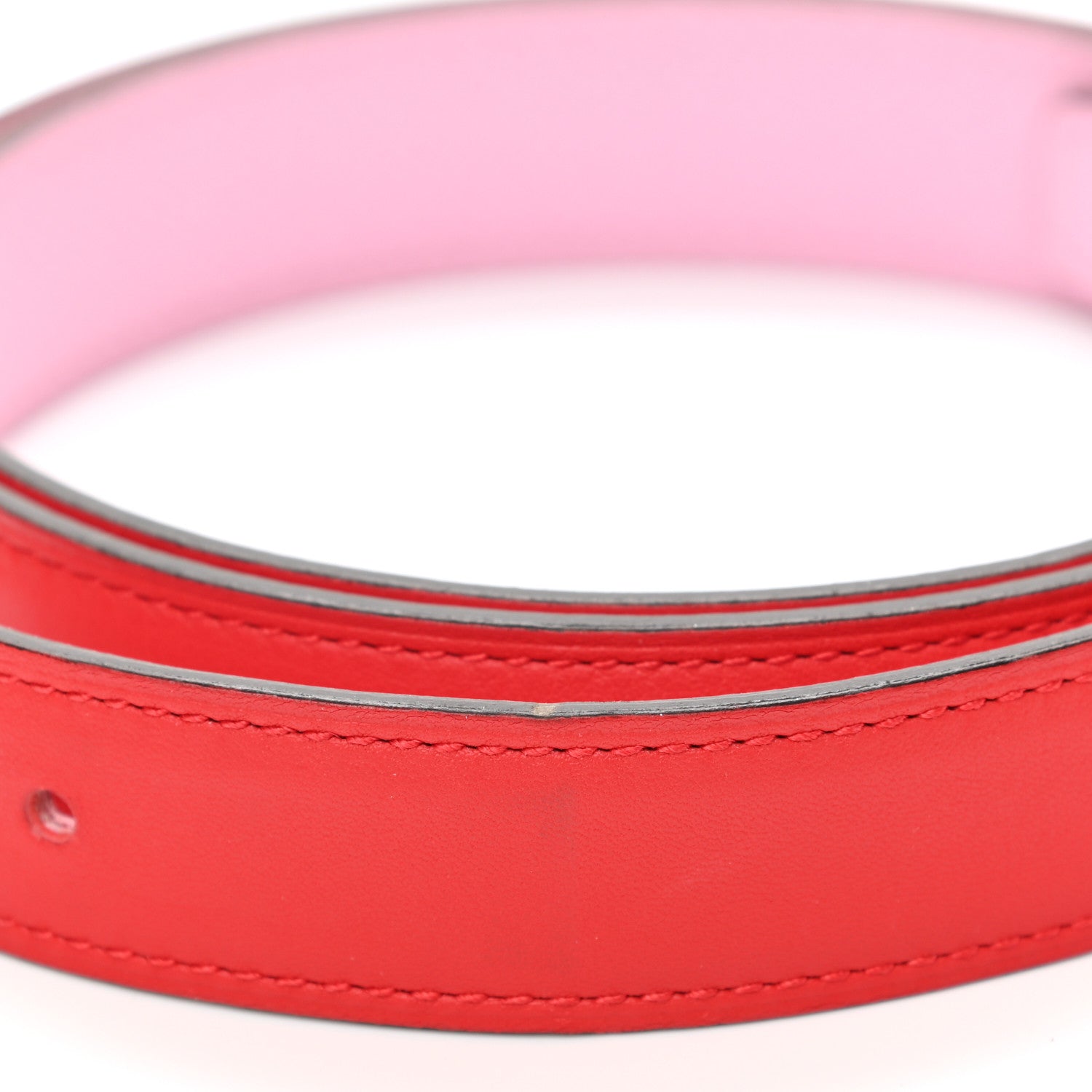 Hermes Swift Epsom 24mm Mini Constance H Belt 80 Rouge Tomate Rose Confetti 7 of 7