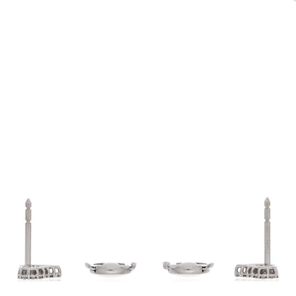 Tiffany Platinum Diamond Extra Mini Heart Earrings 3 of 5