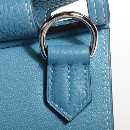 Hermes Taurillon Clemence Jypsiere 28 Blue Jean 18 of 20