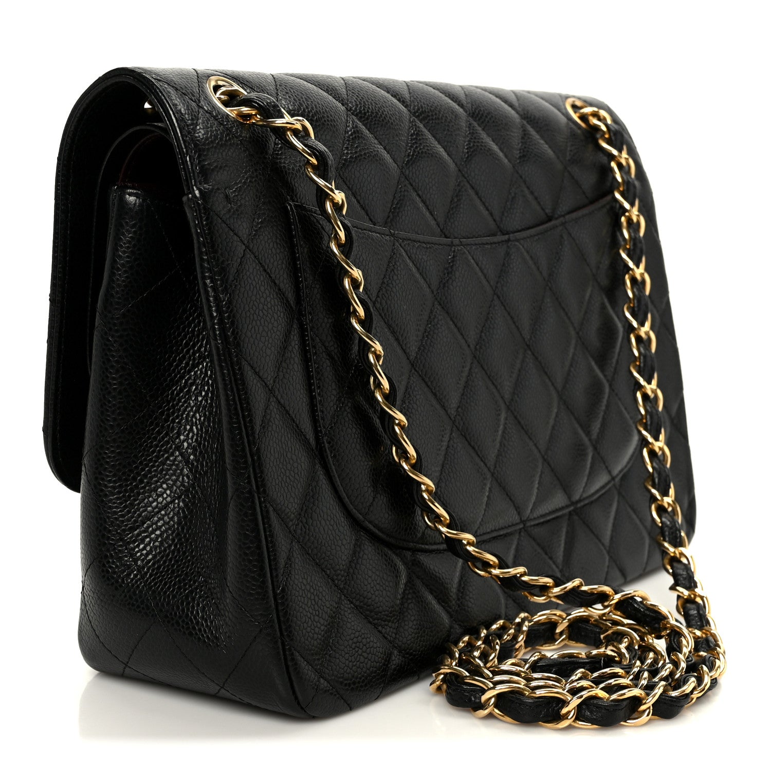 Chanel Caviar Quilted Jumbo Double Flap Black 3 of 11