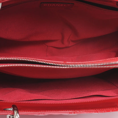 Chanel Patent Grand Shopping Tote GST Red 5 of 7