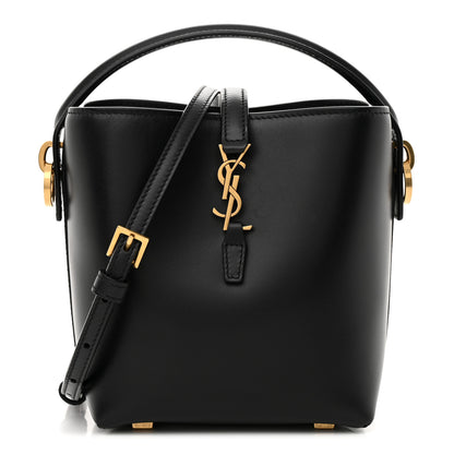 Saint Laurent Shiny Calfskin Le 37 Mini Bucket Bag Black 1 of 11