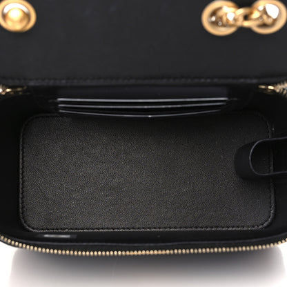 Chanel Lambskin Quilted Small Pillow Crush Vanity Case With Chain Black 4 of 9