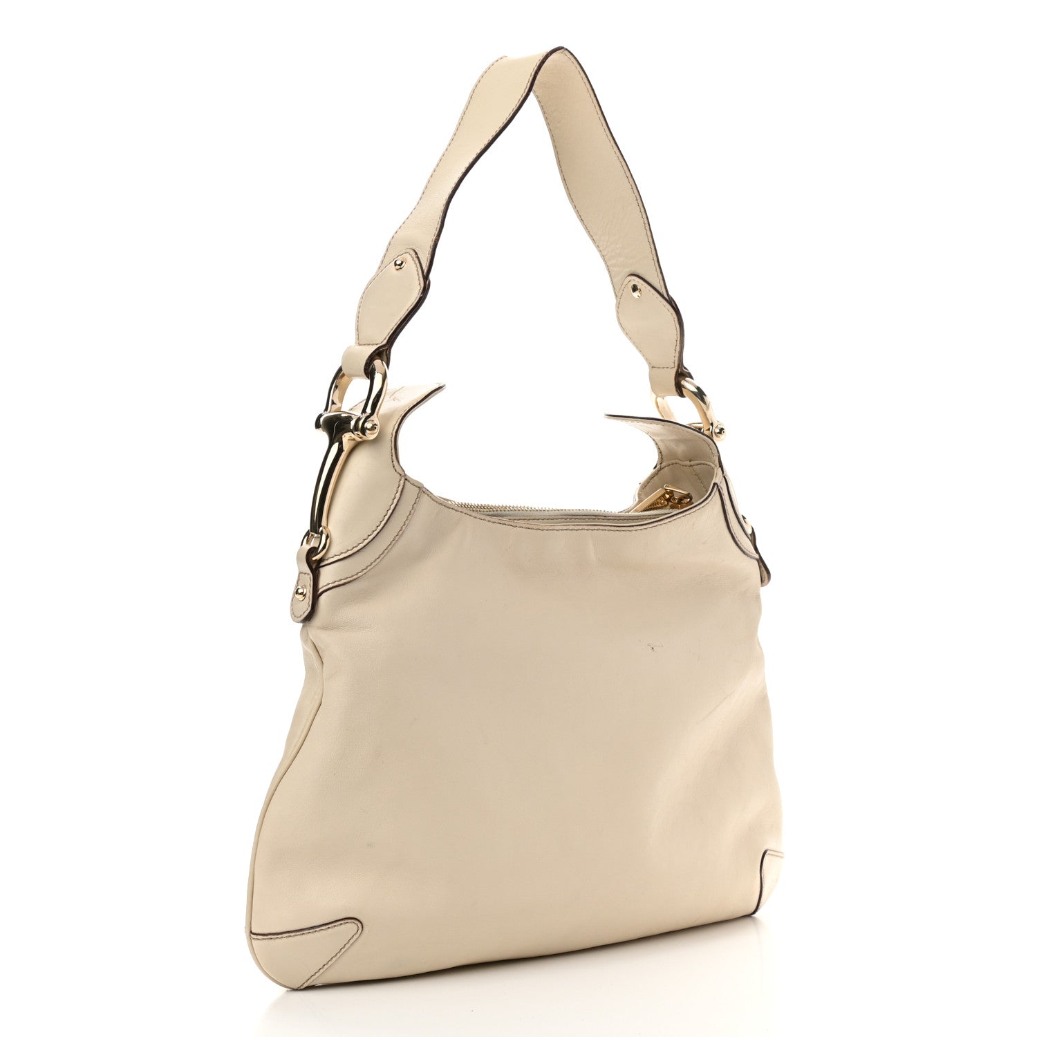 Gucci Calfskin Creole Hobo White 3 of 13