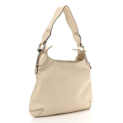 Gucci Calfskin Creole Hobo White 3 of 13