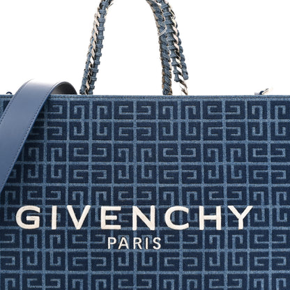 Givenchy Denim 4G Medium Chain Tote Blue 8 of 12