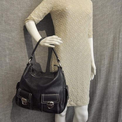 Marc Jacobs Leather Multipocket Hobo Black 2 of 10