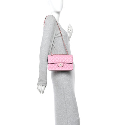Chanel Caviar Quilted Small Double Flap Pink 2 of 10