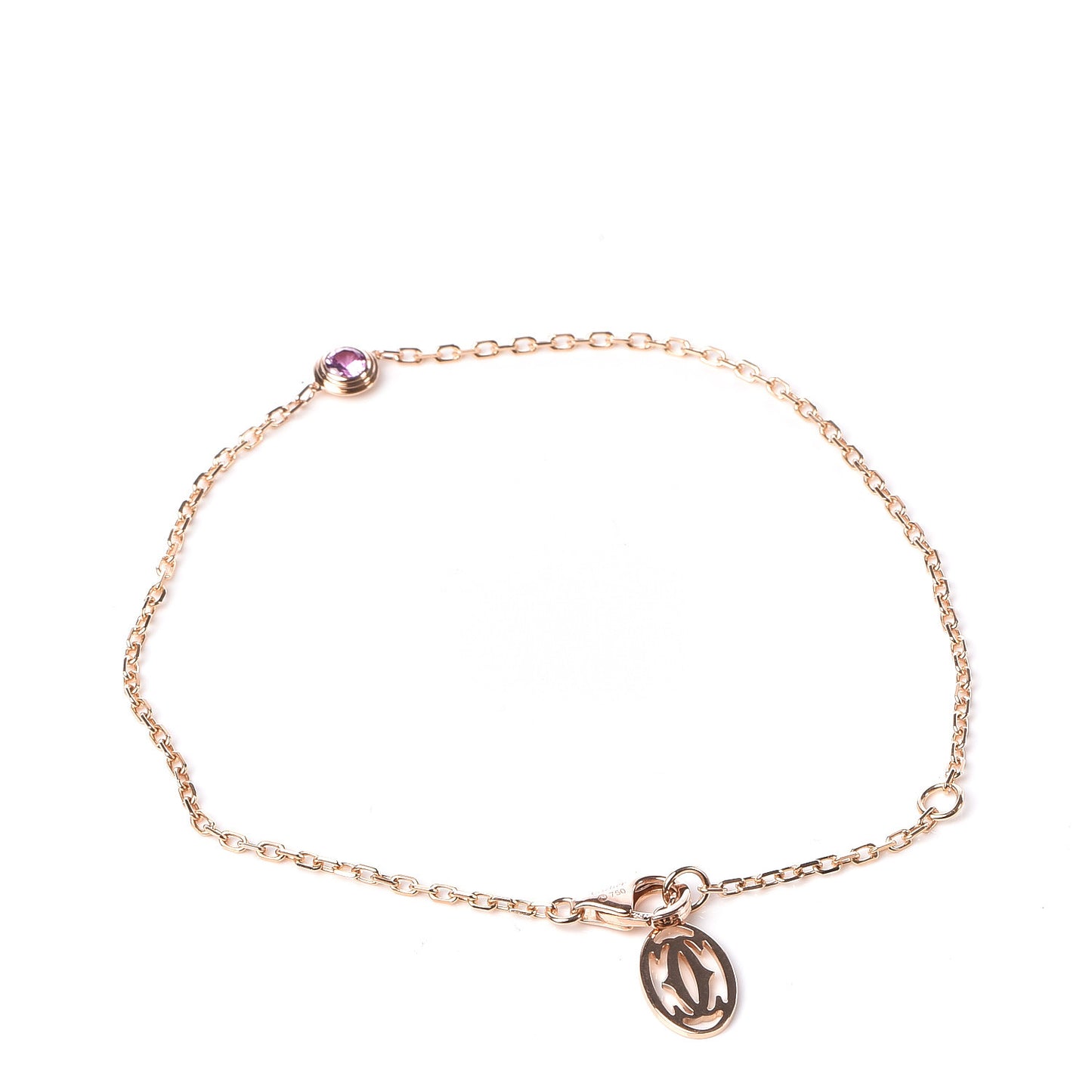 18K Pink Gold Pink Sapphire D'Amour Bracelet