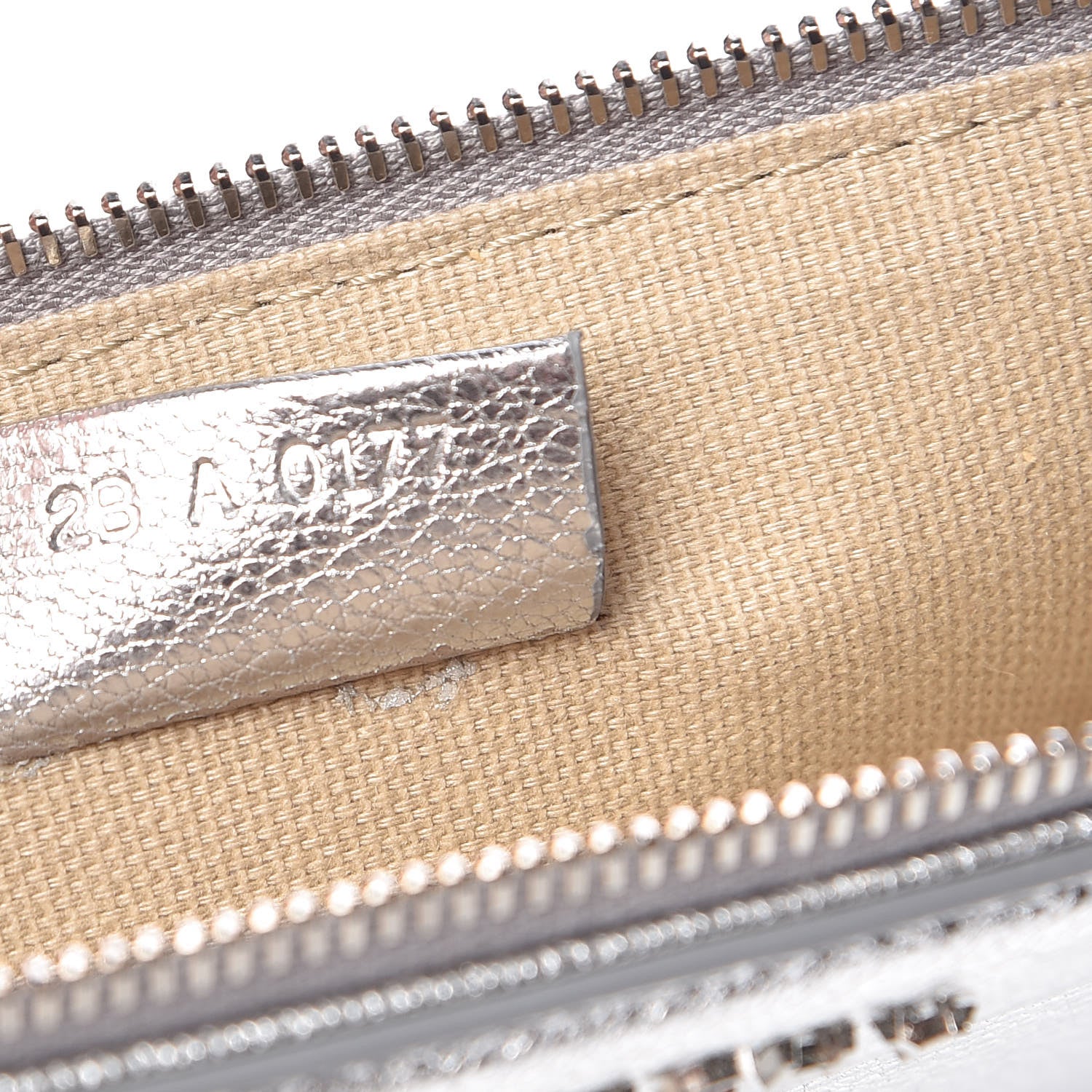 Givenchy Metallic Sugar Goatskin Medium Antigona Pouch Silver 7 of 8