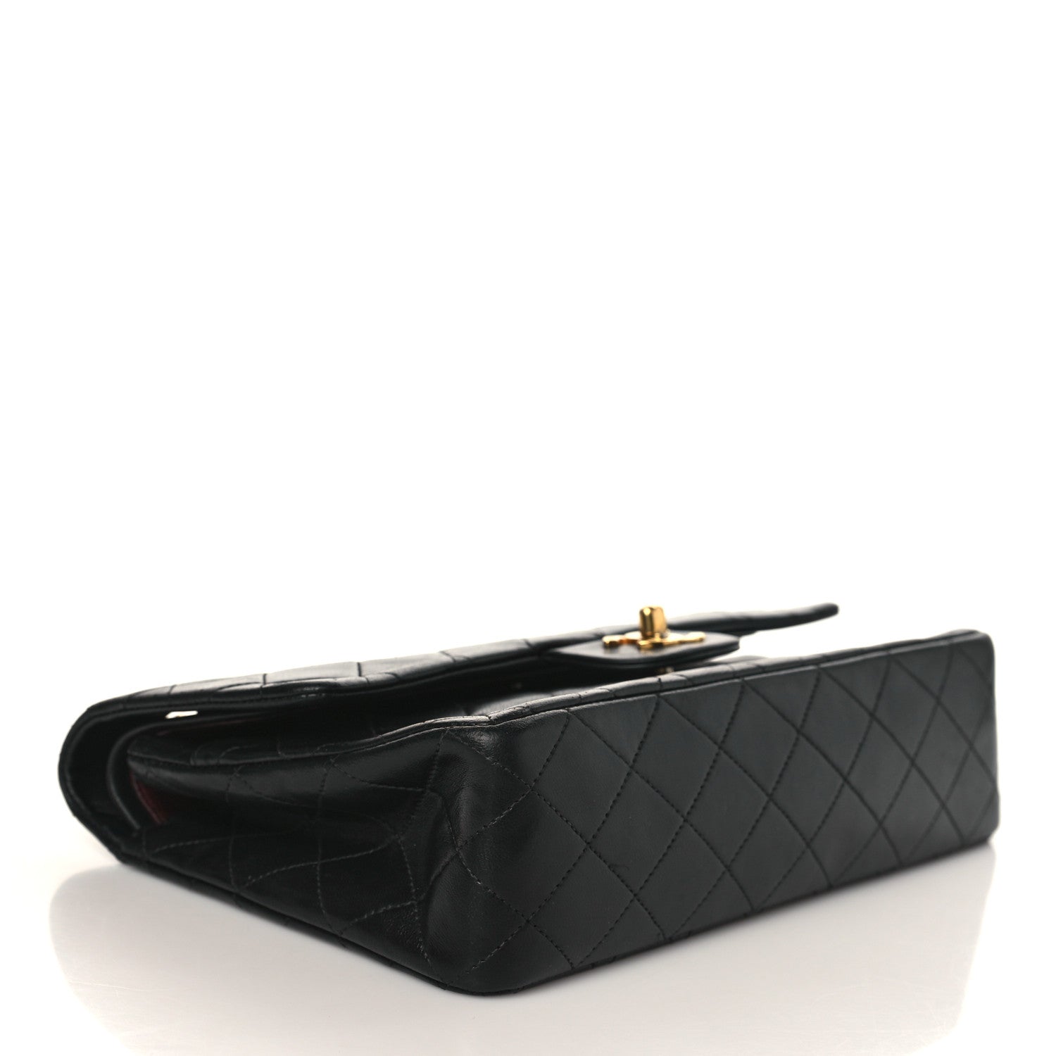 Chanel Lambskin Quilted Medium Double Flap Black 4 of 9