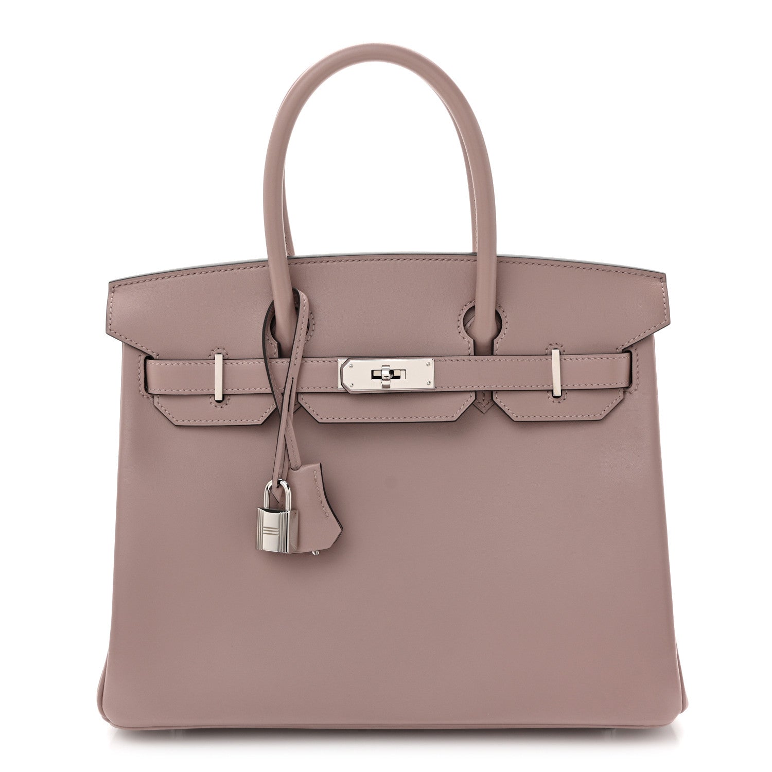 Hermes Veau Tadelakt Birkin 30 Glycine 2 of 24