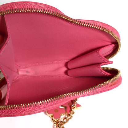 Louis Vuitton Vernis Heart Coin Purse Framboise 5 of 7