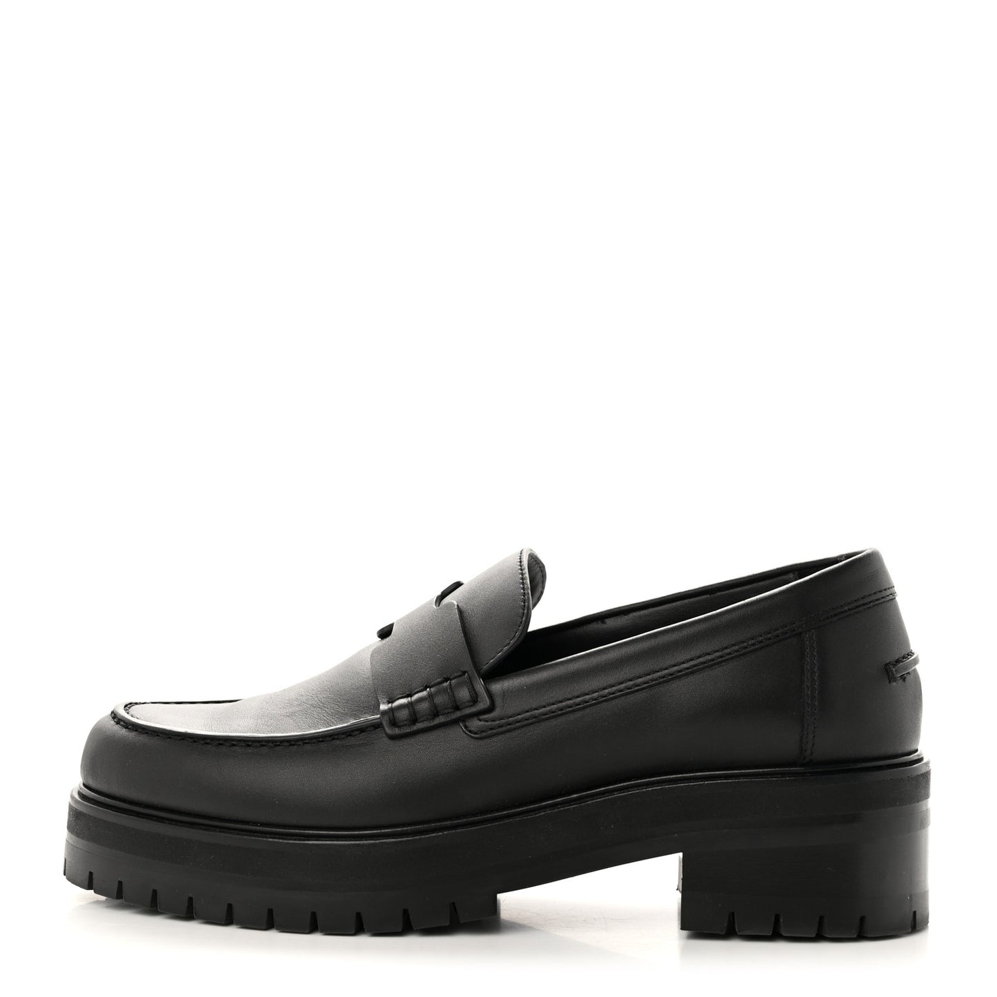 Calfskin Ivy Loafer 36.5 Black