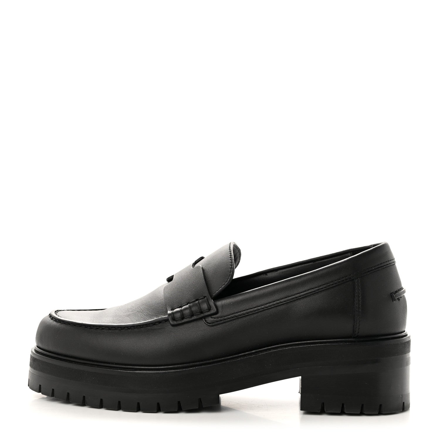 Hermes Calfskin Ivy Loafer 36.5 Black 1 of 13