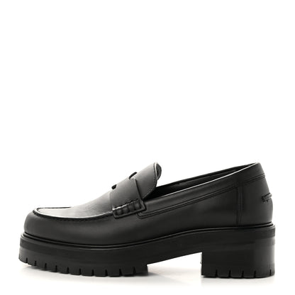 Hermes Calfskin Ivy Loafer 36.5 Black 1 of 13