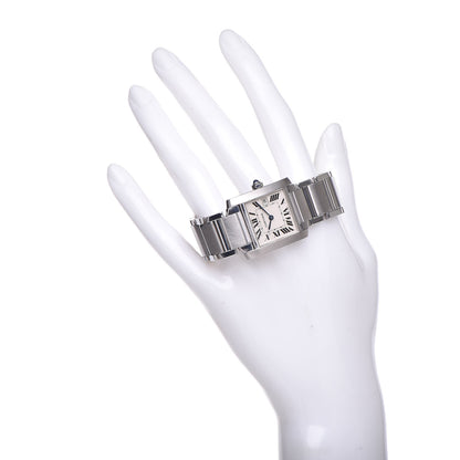 Cartier Stainless Steel 25mm Tank Francaise Quartz Watch 2 of 8