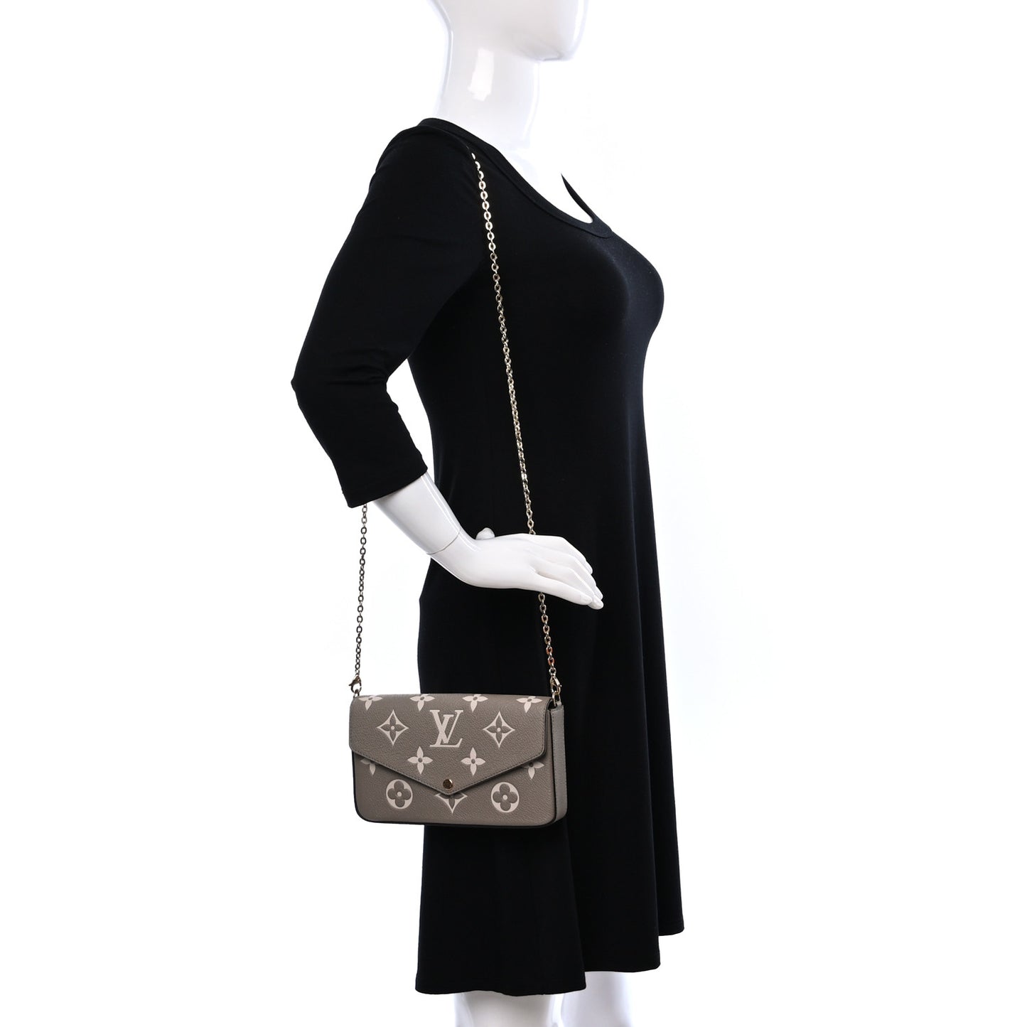 Empreinte Monogram Giant Felicie Pochette Tourterelle Creme
