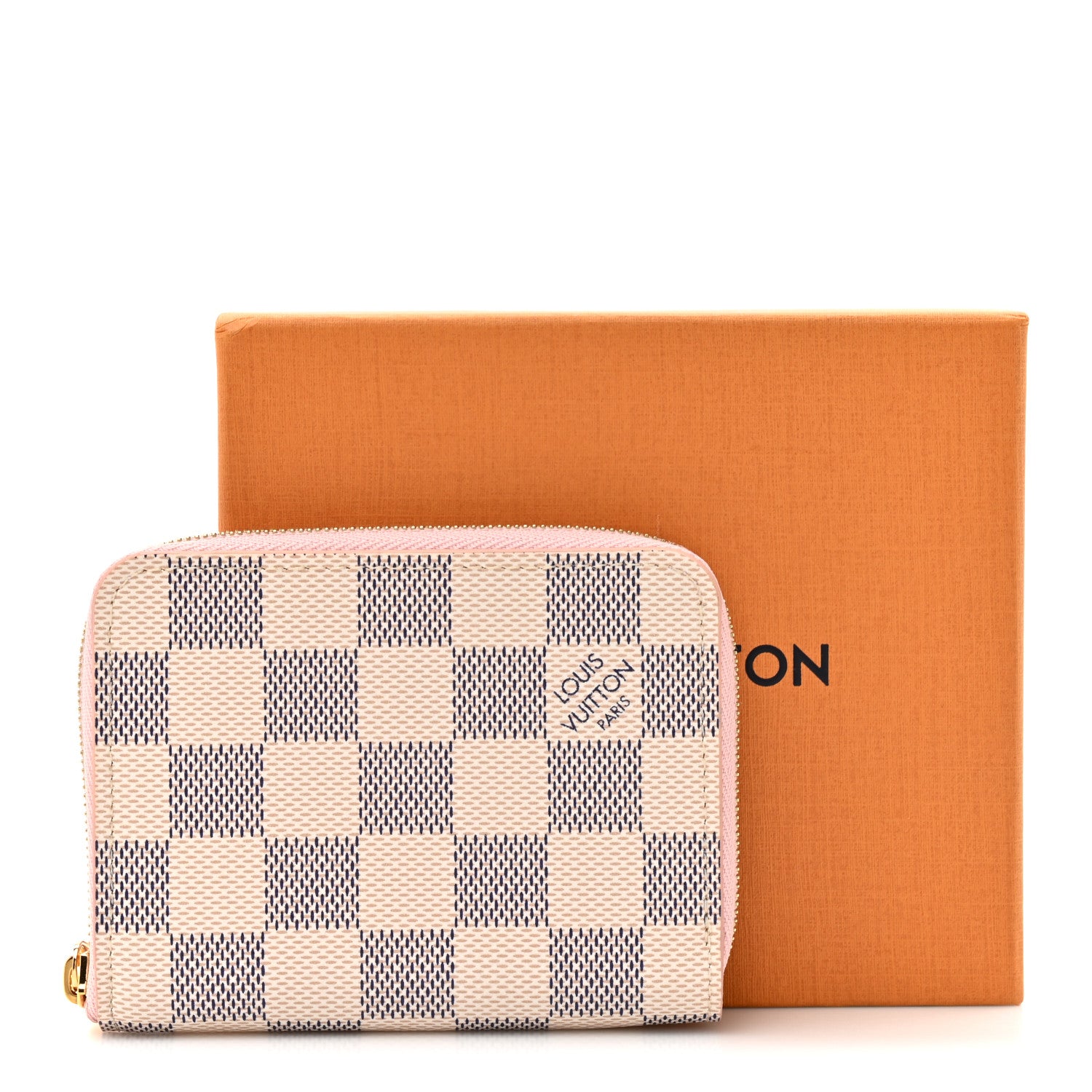 Louis Vuitton Damier Azur Zippy Coin Purse Rose Ballerine 8 of 8