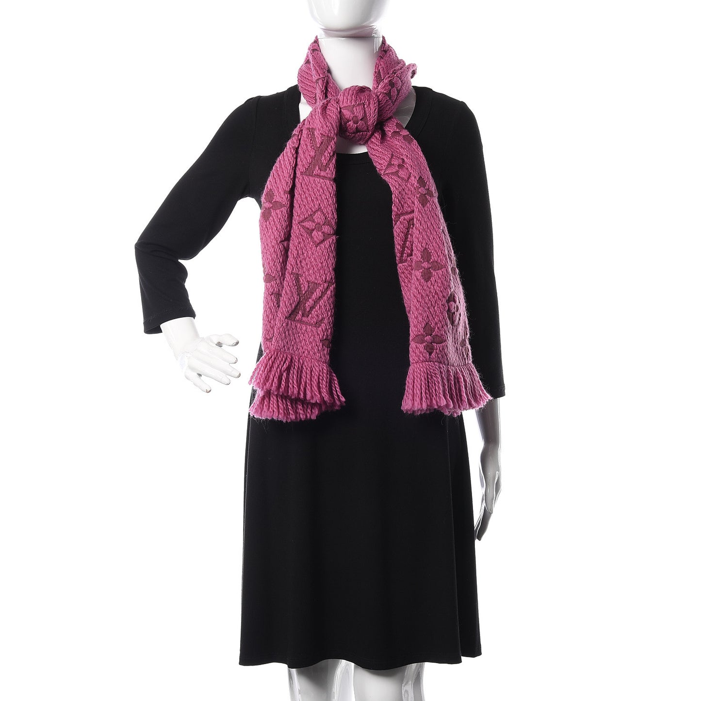 Wool Silk Logomania Scarf