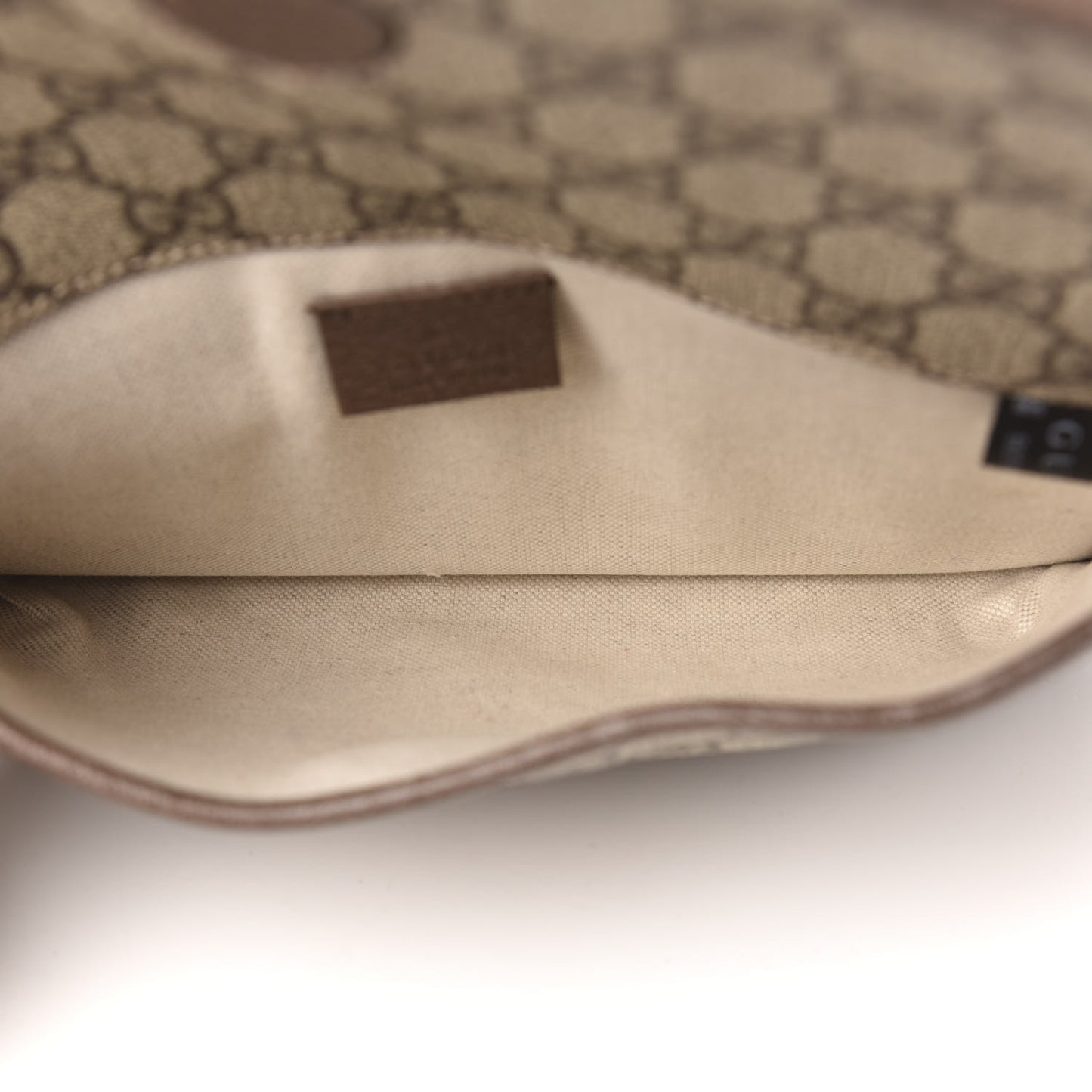GG Supreme Monogram Neo Vintage Web Belt Bag Brown