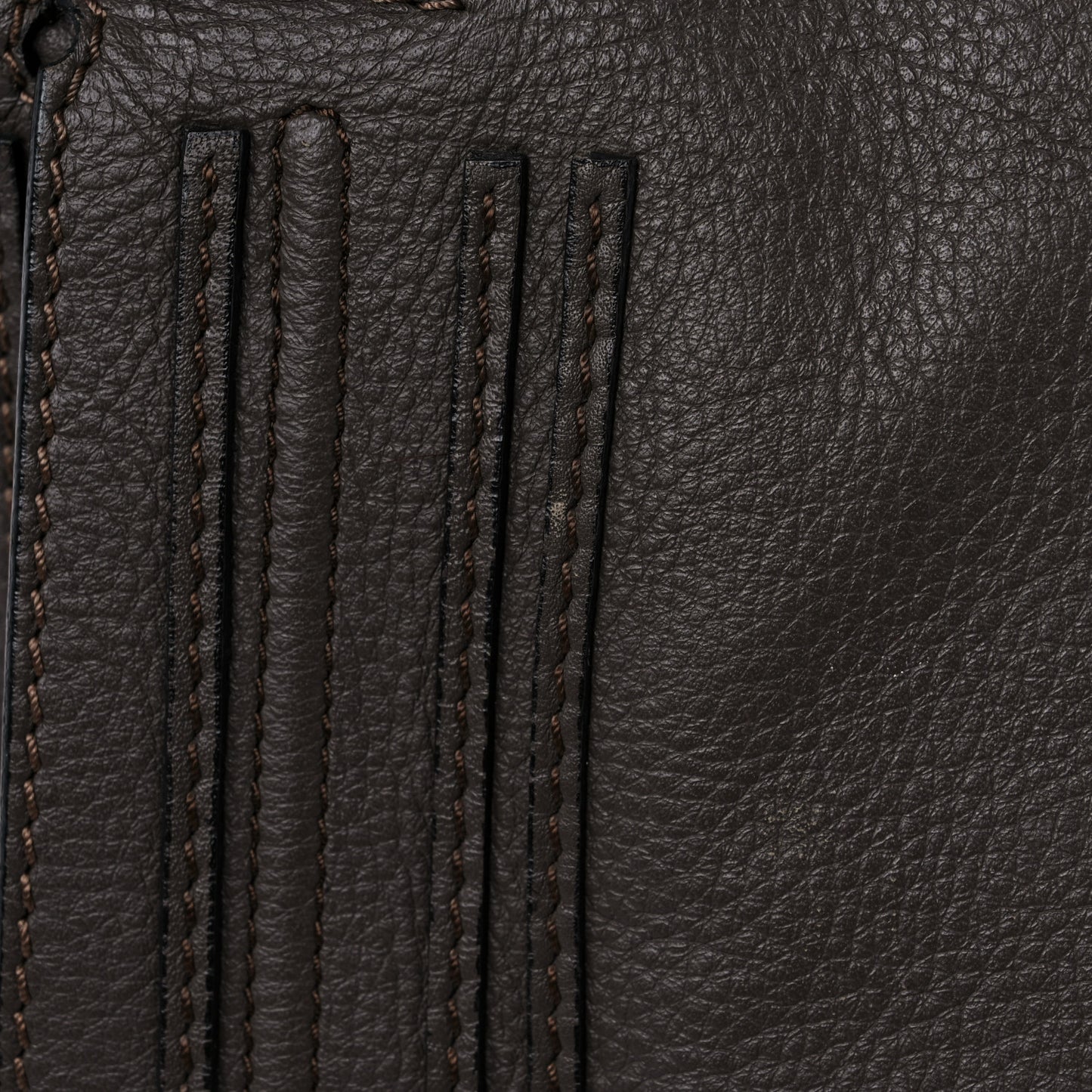 Calfskin Large Marcie Satchel Truffle