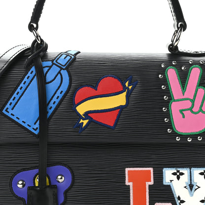 Louis Vuitton Epi Stickers Cluny BB Black 8 of 13