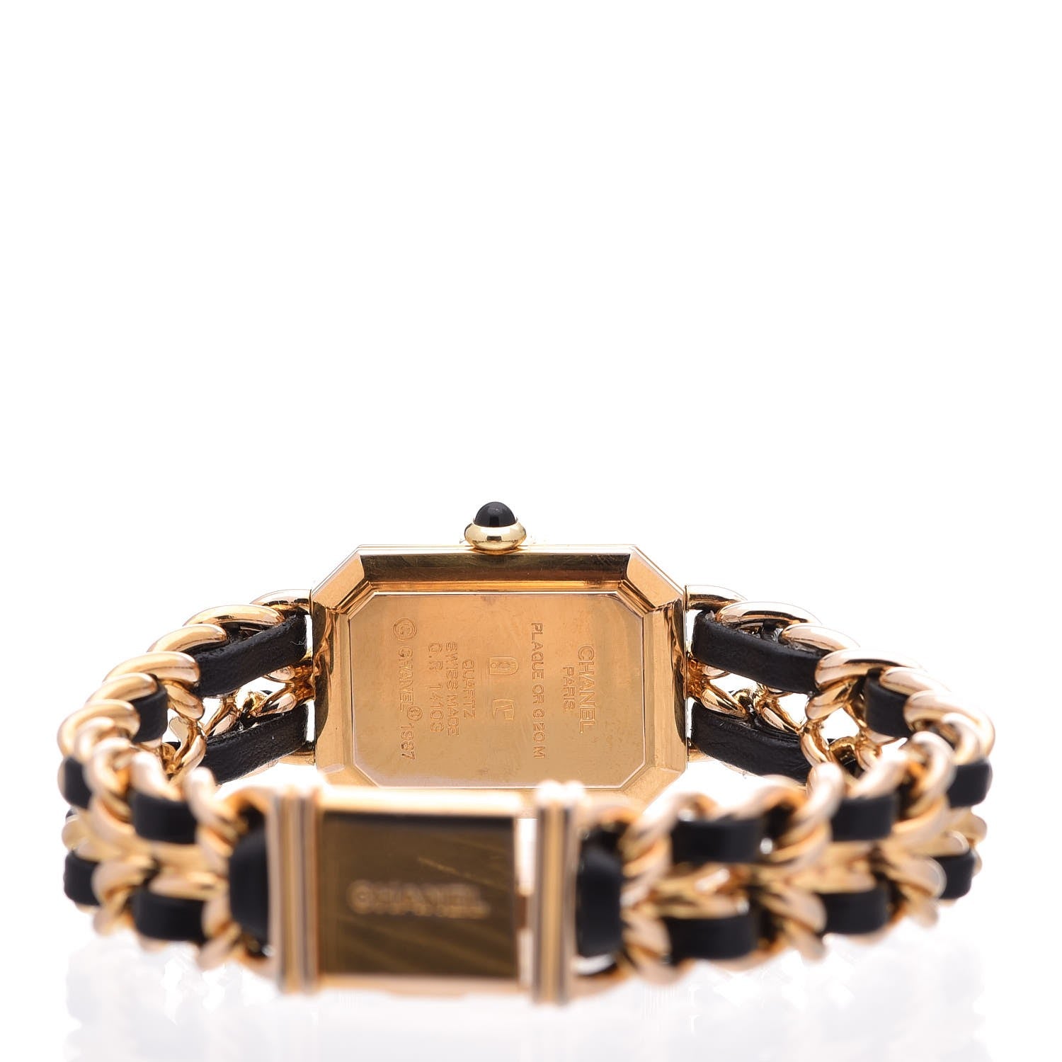 Chanel Stainless Steel Lambskin 20mm Chain Premiere Quartz Watch Gold L 5 of 6