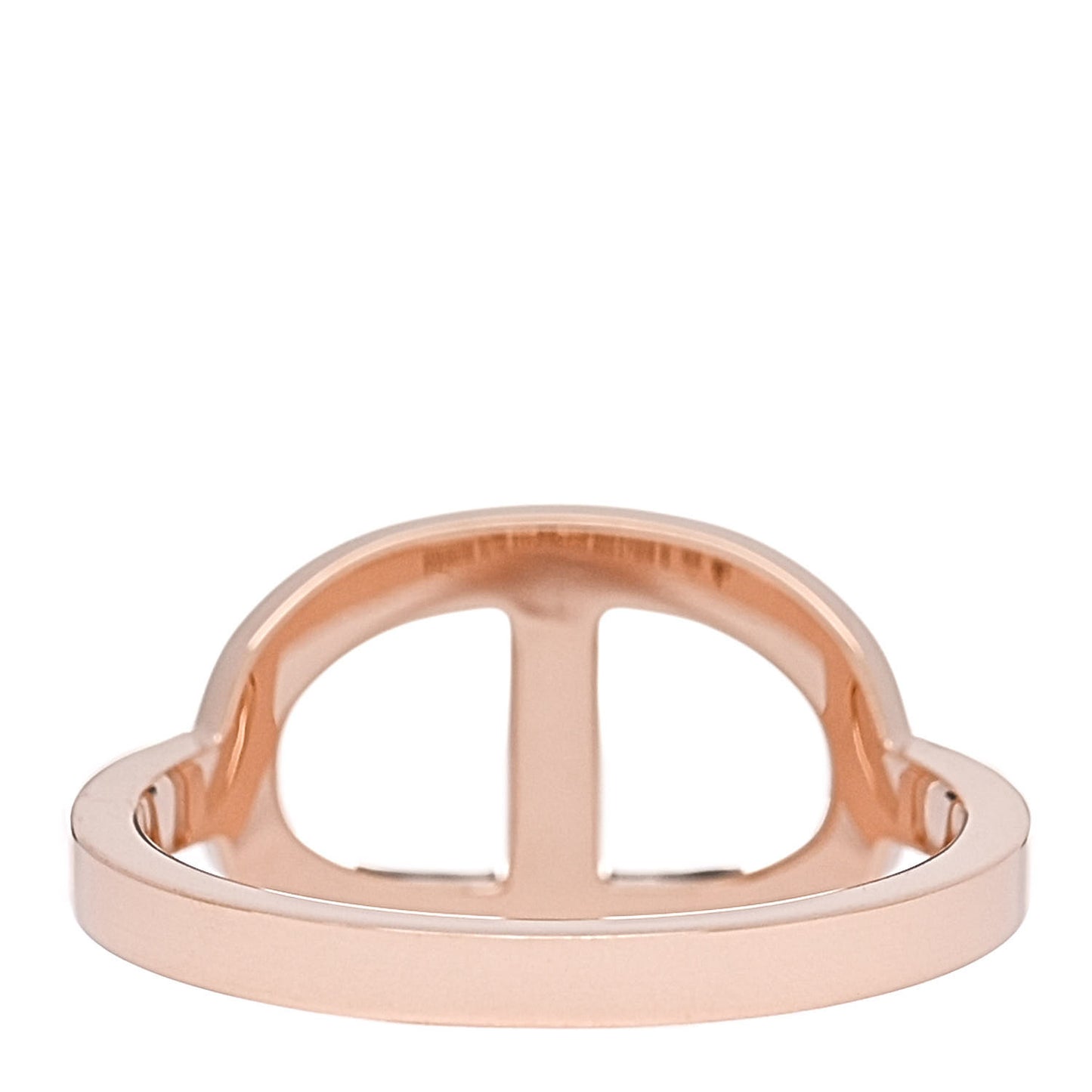 18K Rose Gold Diamond MM Chaine d'Ancre Contour Ring 52 6