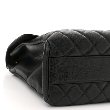 Chanel Caviar Quilted Jumbo Single Flap Black 8 of 10