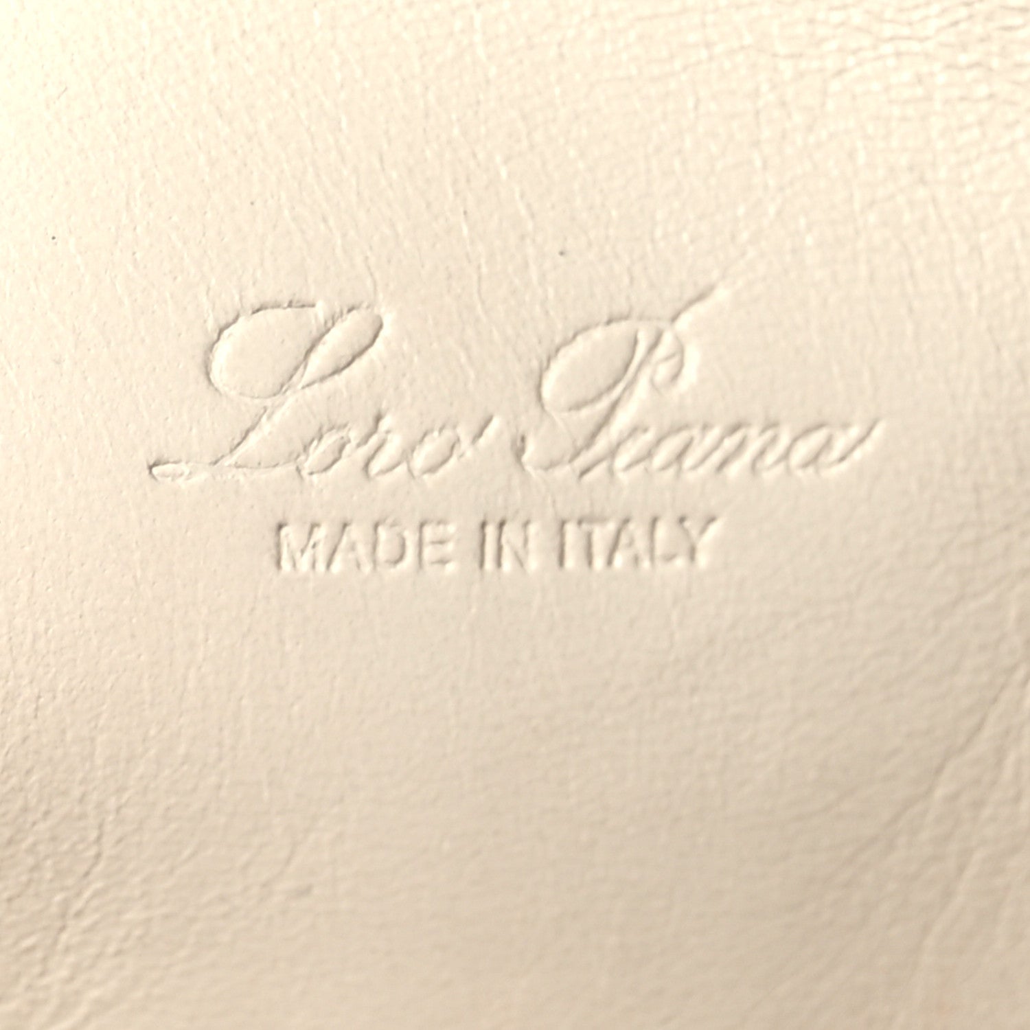 Loro Piana Grained Calfskin L19 Extra Pocket Pouch Whisper White 6 of 10