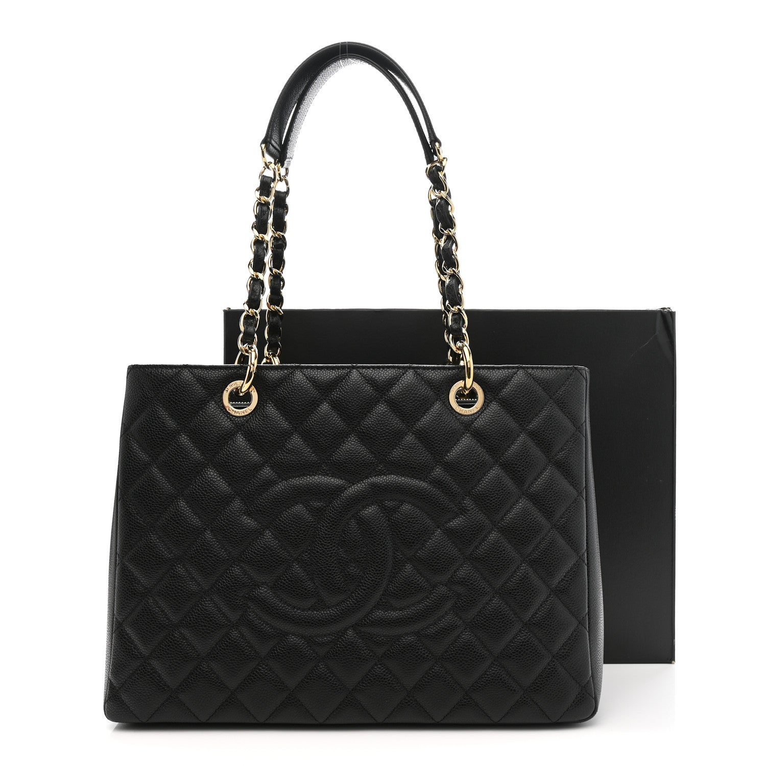 Chanel Caviar Quilted Grand Shopping Tote GST Black 12 of 12