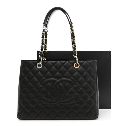 Chanel Caviar Quilted Grand Shopping Tote GST Black 12 of 12
